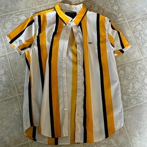 Size small - color stripes mustard yellow white black